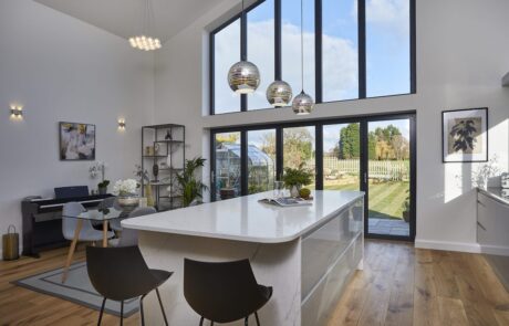 Open plan kitchen interior design